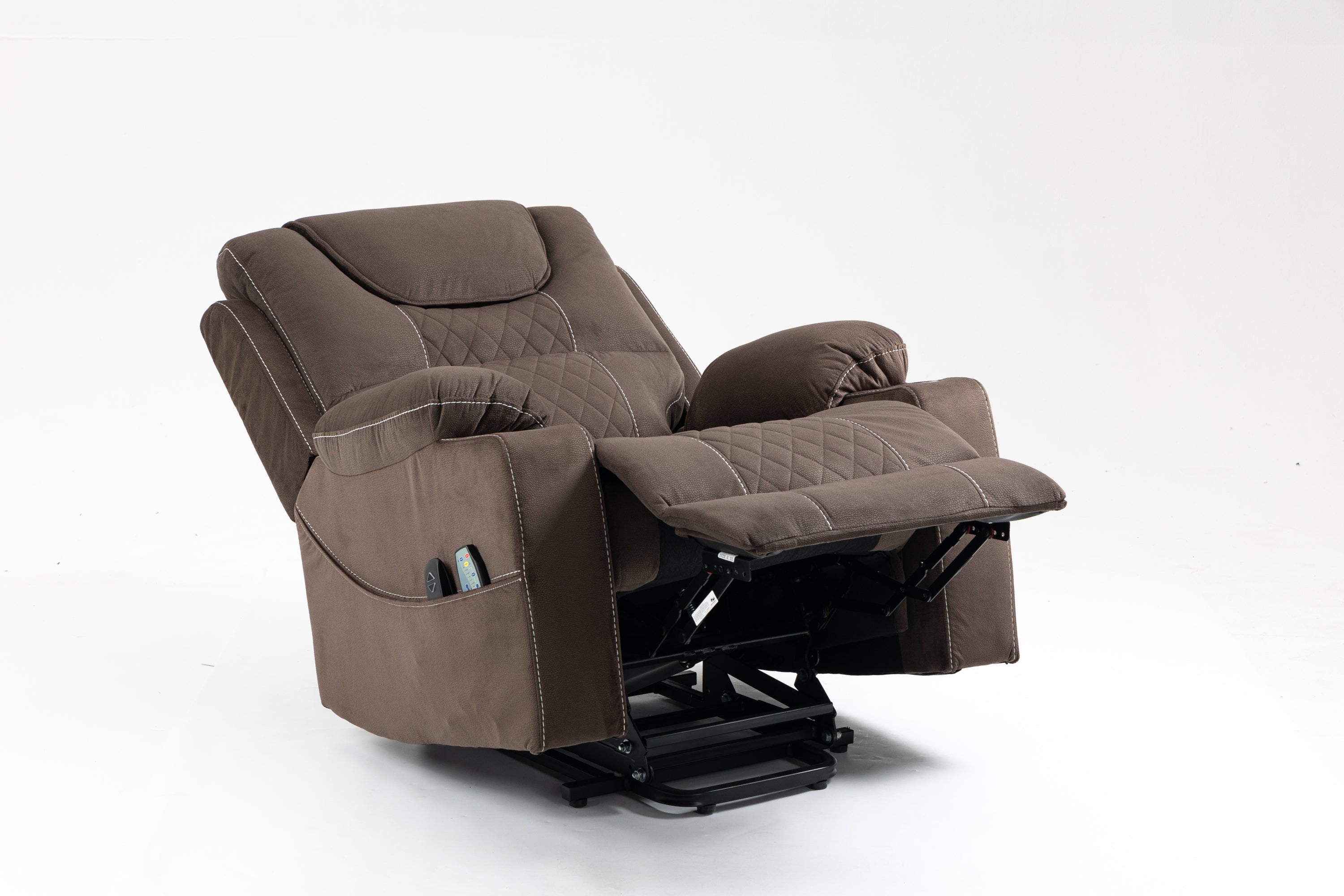 Lay Flat Velvet Lift Chair Perfect for the Elderly