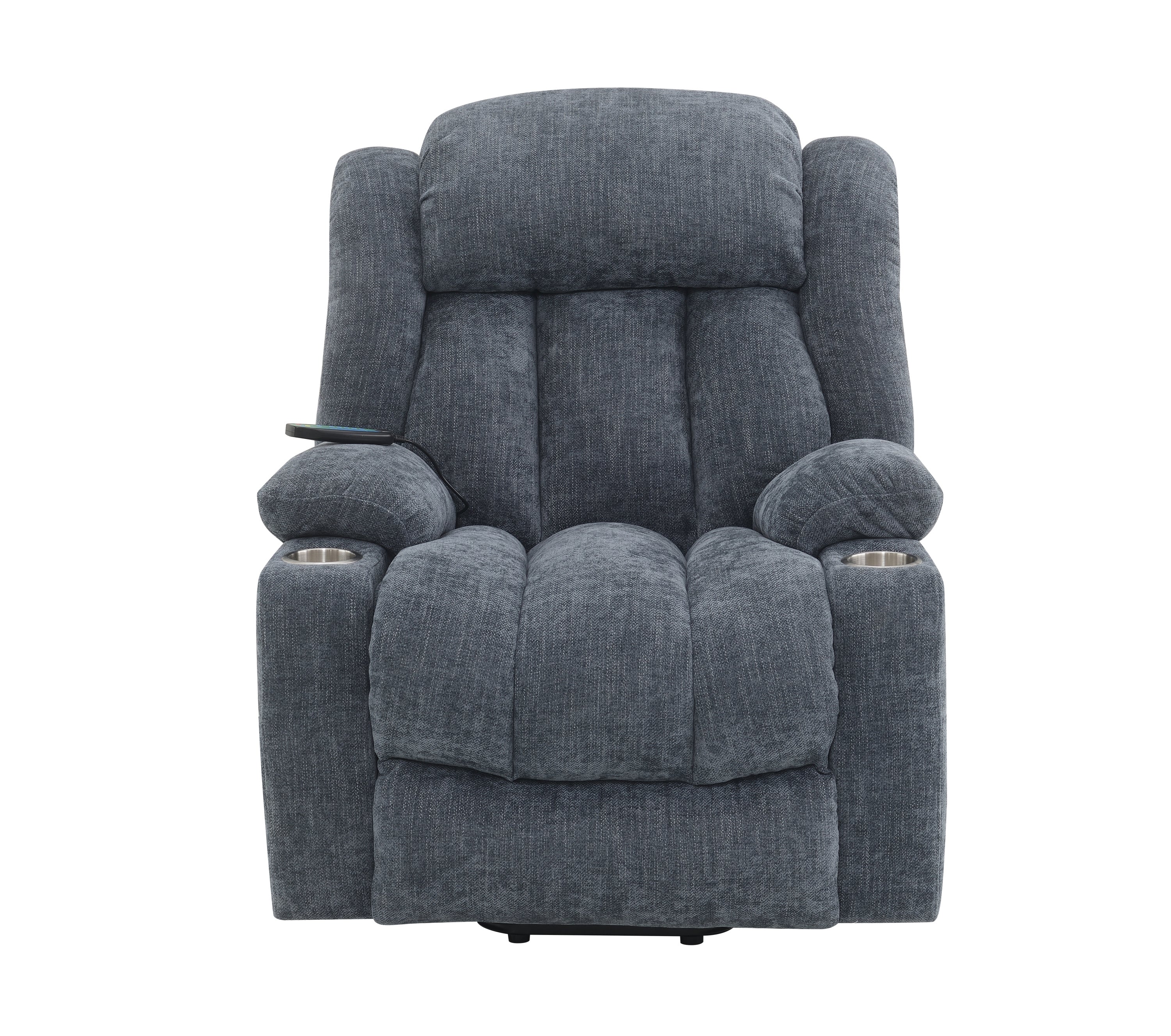 ACME Omarion Power Recliner w/Lift, Heating & Massage, Blue Velvet LV02996 - Value Lift Chairs 