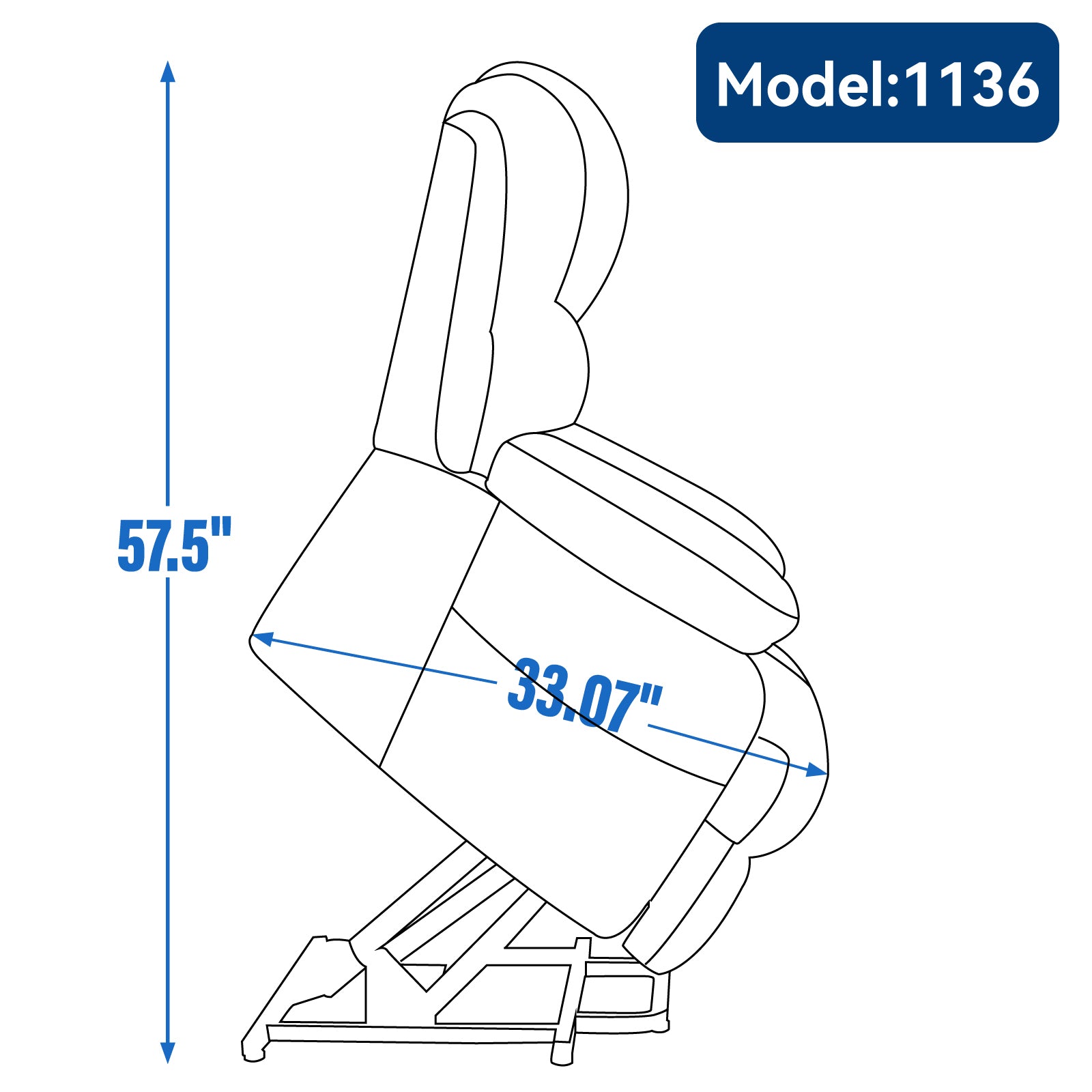 23" Seat Width and High Back Large Size Chenille Power Lift Recliner Chair with 8-Point Vibration Massage and Lumbar Heating, Brown - Value Lift Chairs 