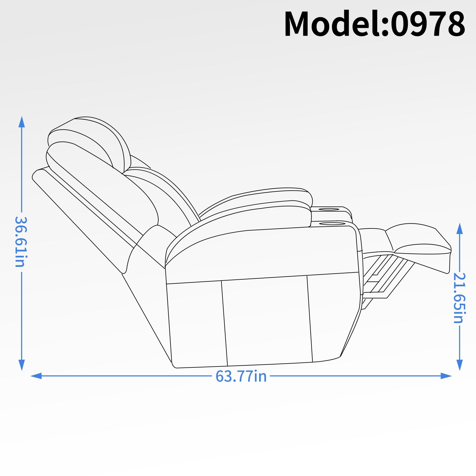 Up to 350lbs Okin Motor Power Lift Recliner Chair for Elderly, Heavy Duty Motion Mechanism with 8-Point Vibration Massage and Lumbar Heating, Two Cup Holders and USB Charge Port, Black - Value Lift Chairs 