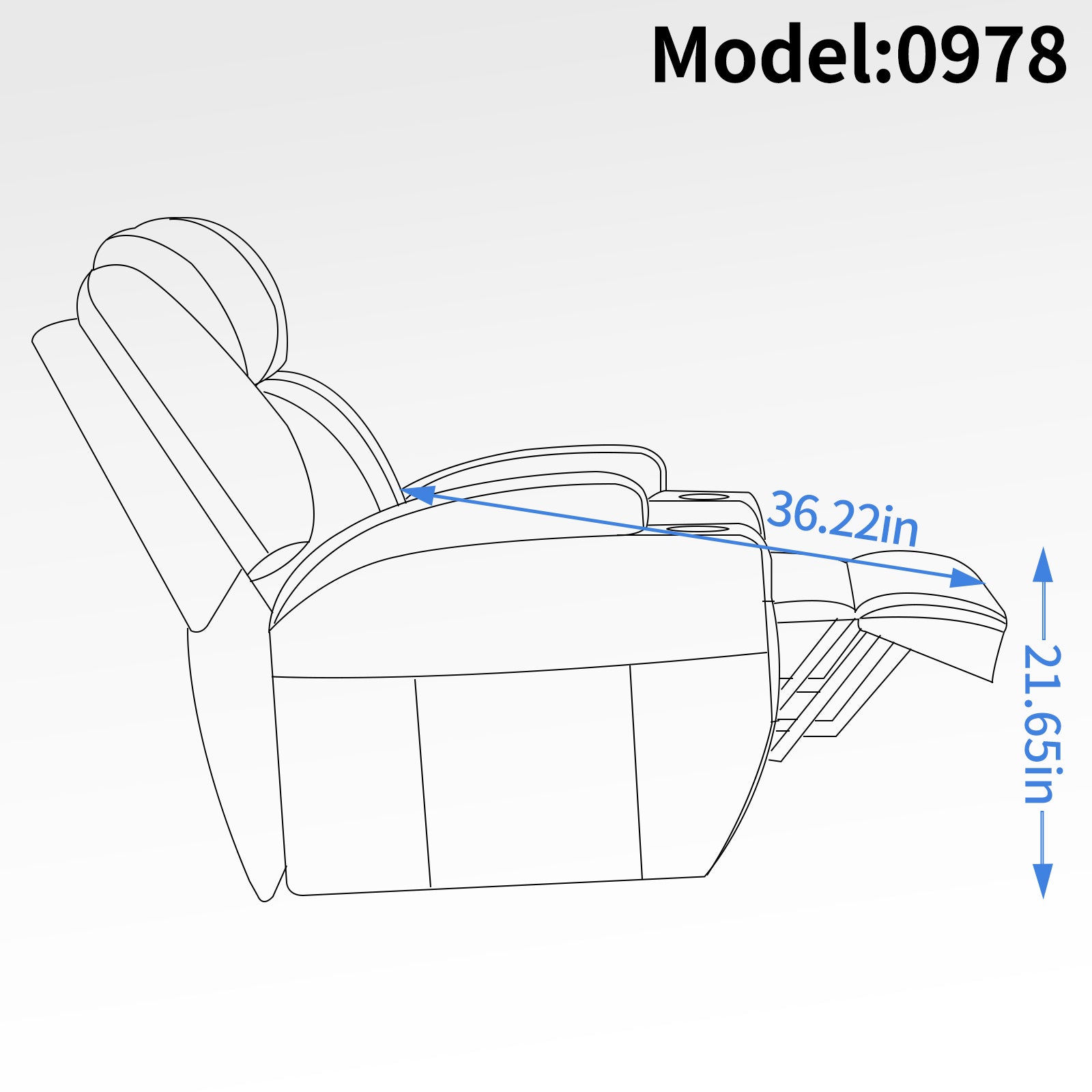 Up to 350lbs Okin Motor Power Lift Recliner Chair for Elderly, Heavy Duty Motion Mechanism with 8-Point Vibration Massage and Lumbar Heating, Two Cup Holders and USB Charge Port, Black - Value Lift Chairs 