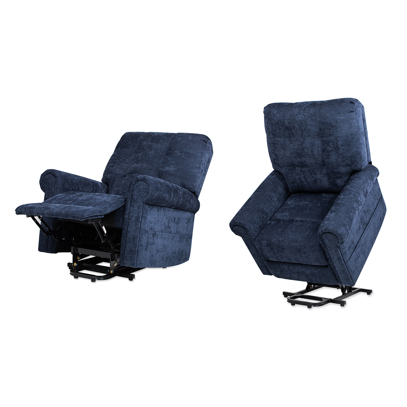 Irwin 36" Power Lift Recliner Chair, Dusk Navy Blue Chenille