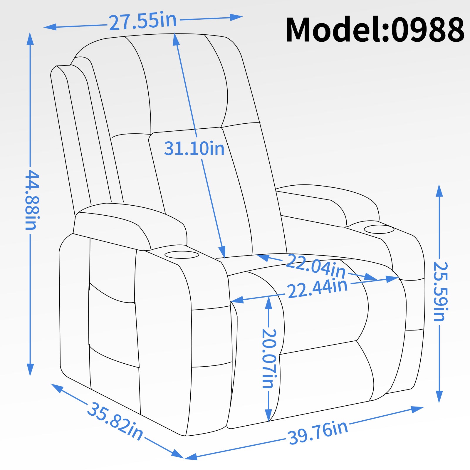 Infinite Position Up to 350 LBS Power Lift Recliner Chair for Elderly, Heavy Duty Motion Mechanism with 8-Point Vibration Massage and Lumbar Heating, USB Charging Port, Cup Holders, Black