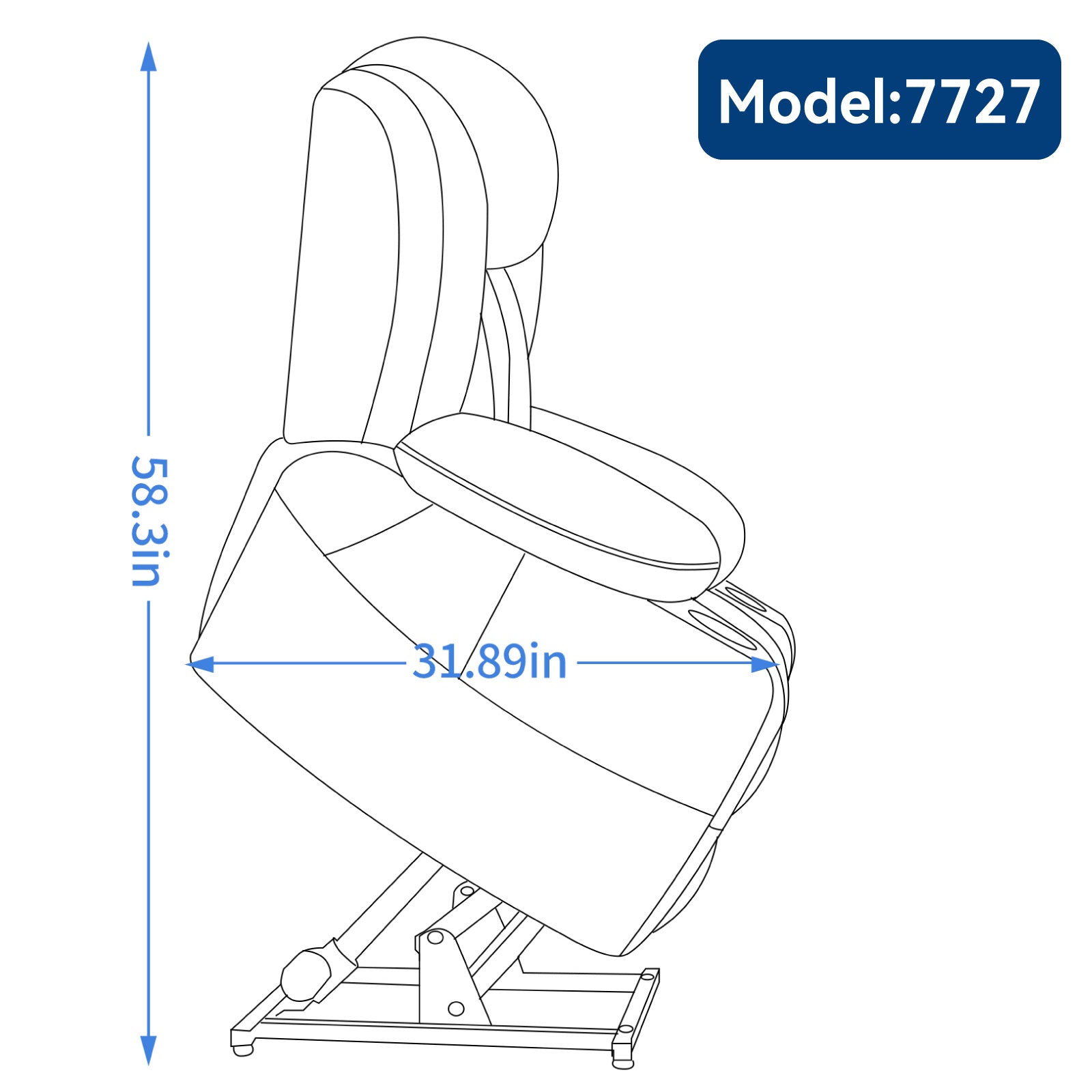 Dual Motor Infinite Position Up to 350 LBS Leatheraire Power Lift Recliner Chair, Heavy Duty Motion Mechanism with 8-Point Vibration Massage and Lumbar Heating, Stainless steel Cup Holders, Brown