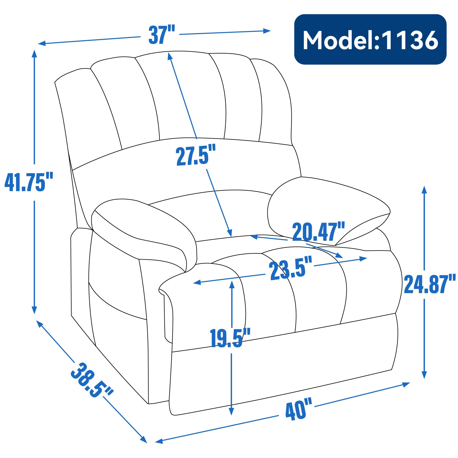 23" Seat Width and High Back Large Size Chenille Power Lift Recliner Chair with 8-Point Vibration Massage and Lumbar Heating, Brown - Value Lift Chairs 