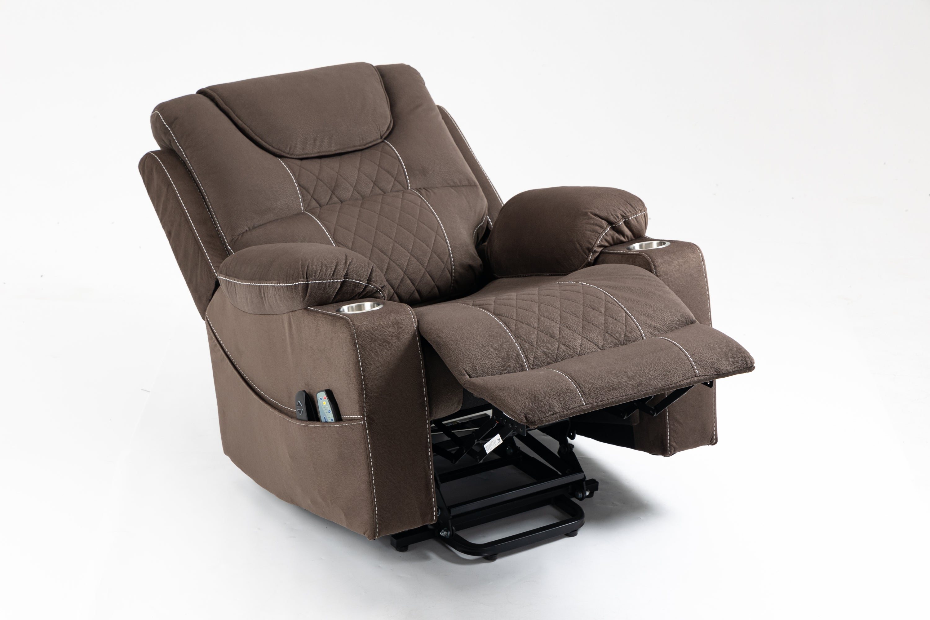 Lay Flat Velvet Lift Chair Perfect for the Elderly