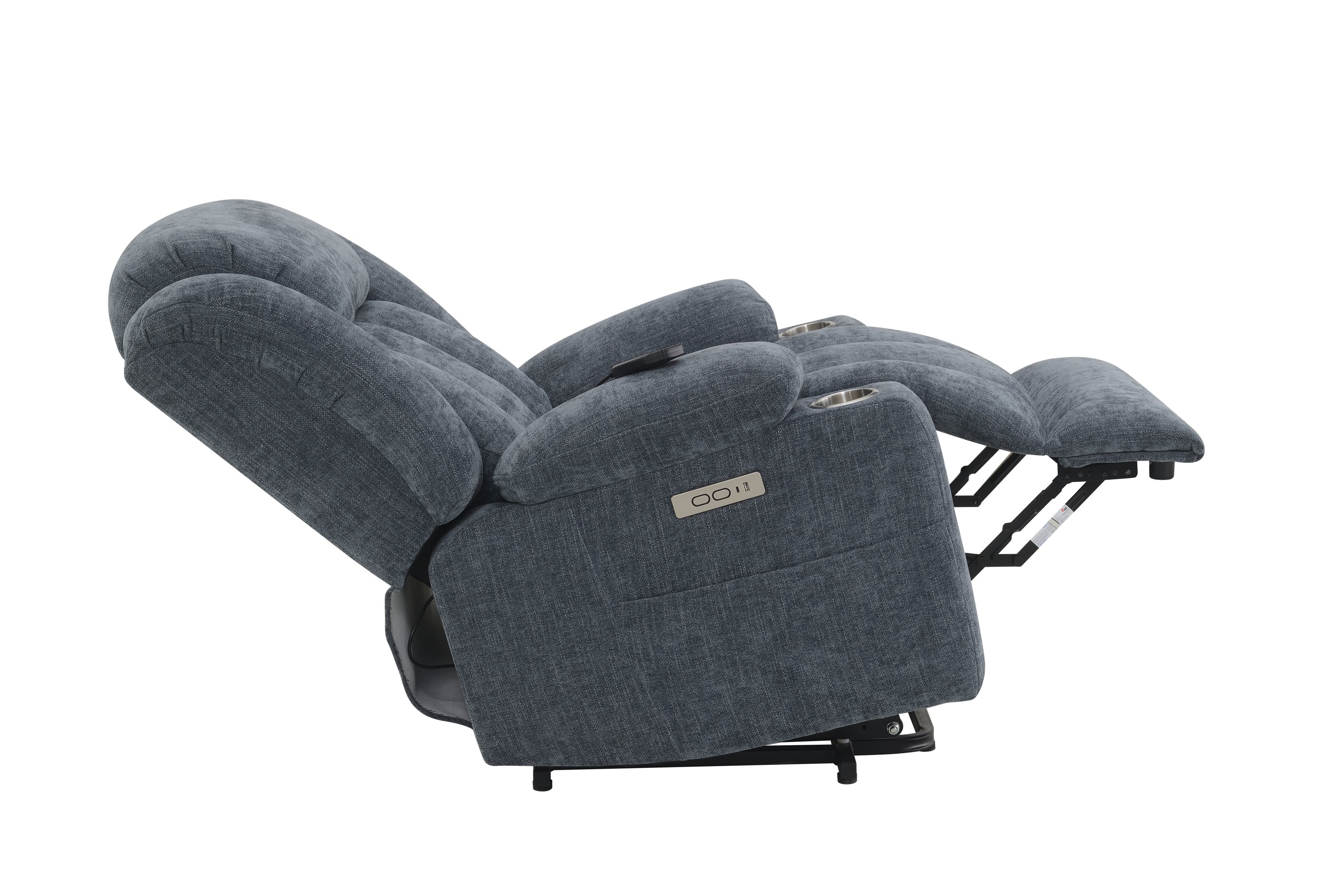 ACME Omarion Power Recliner w/Lift, Heating & Massage, Blue Velvet LV02996 - Value Lift Chairs 