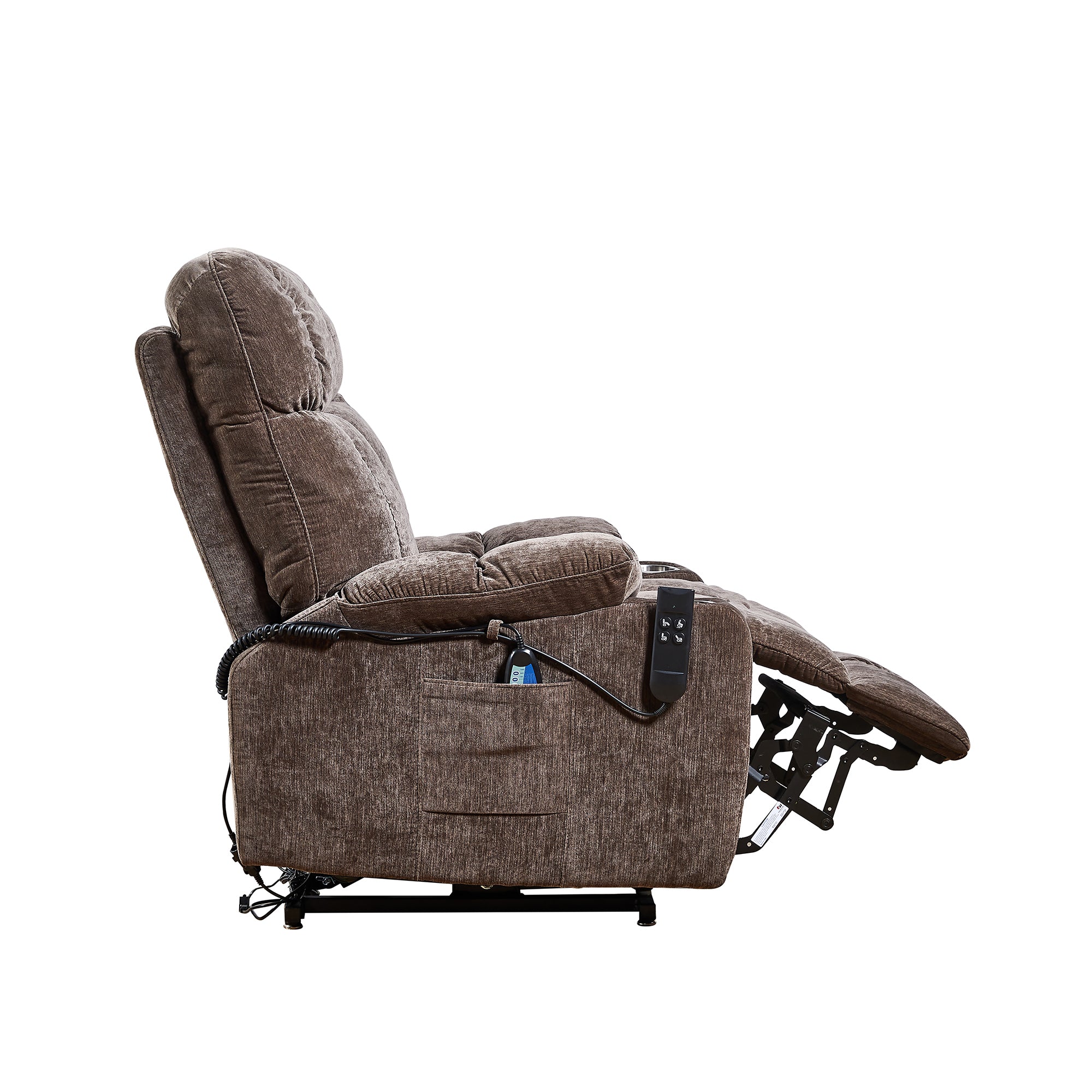 Liyasi Dual OKIN Motor Power Lift Recliner Chair  for Elderly Infinite Position Lay Flat 180° Recliner with Heat Massage